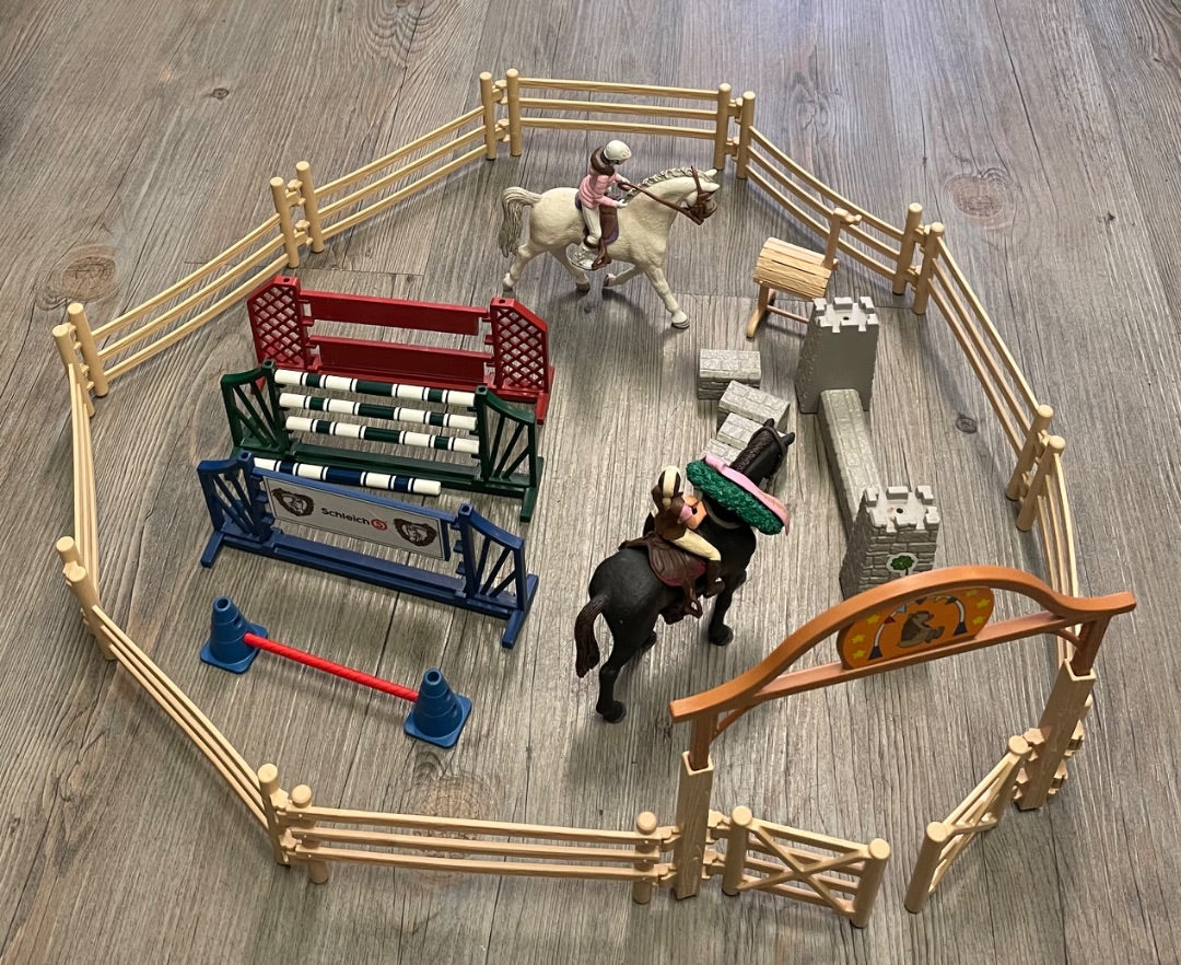 Multi Colour Schleich Horse Club Jumping Set, 5Y+
