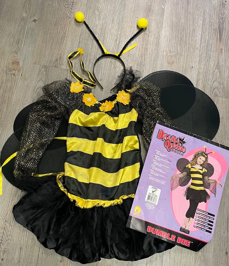 Black ,Yellow Drama Queens Bumble Bee Costume, 9-10Y