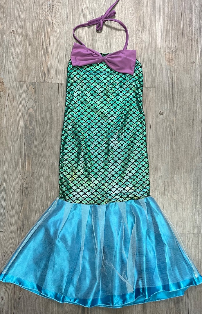 Blue,Green Mermaid Costume, 6Y
