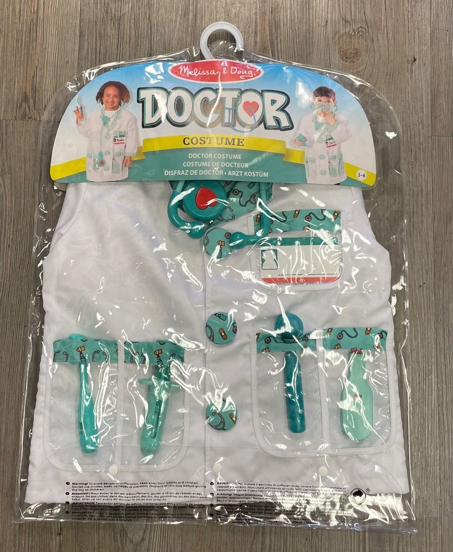 White Melissa And Doug Doctor Costume, 3-6Y