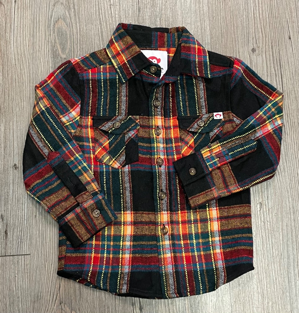 Plaid Appaman Flannel Shirt LS, 3Y