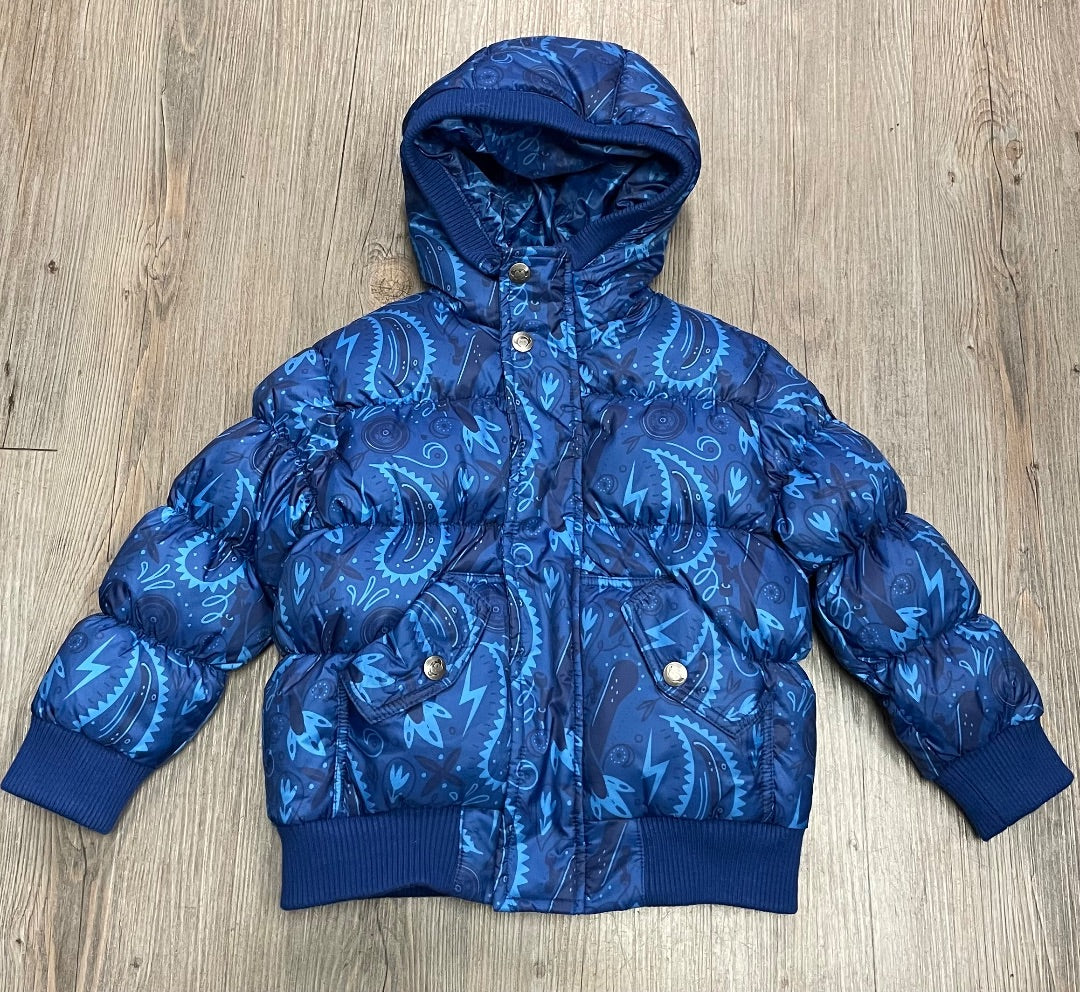 Blue Appaman Winter Bomber Jacket, 3Y