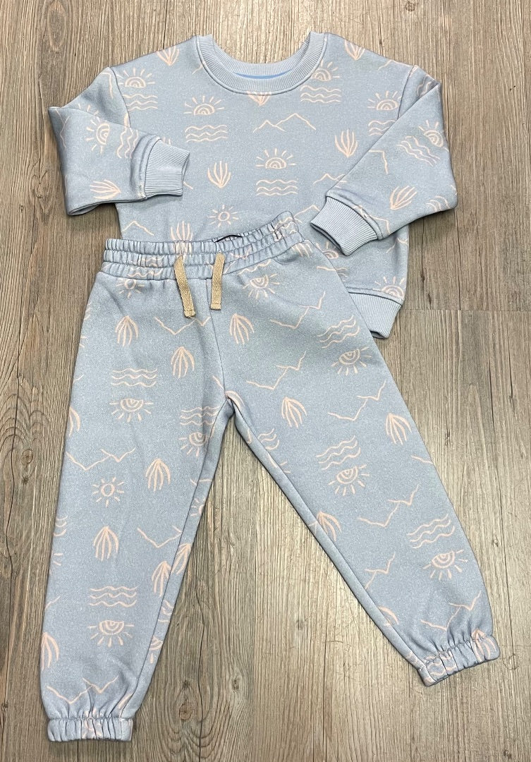 Faded Denim F4A Ryder Scenic Sweat Set, 18-24M