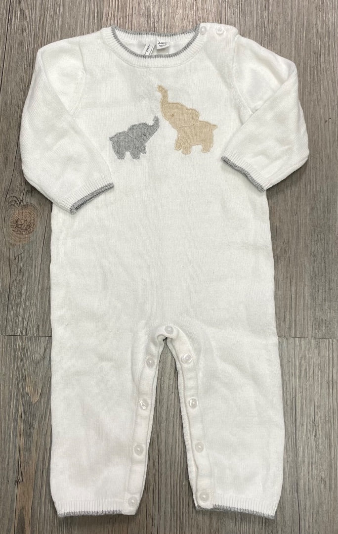White Janie & Jack Knit Onesie, 6-12M