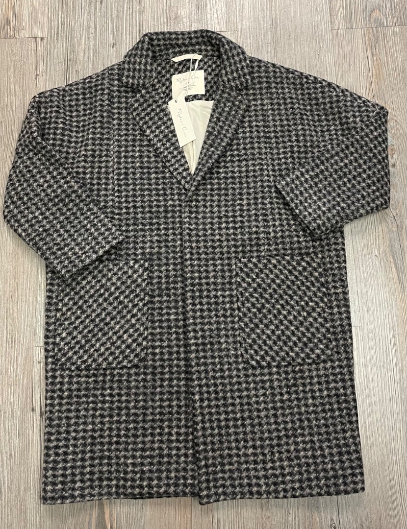 Micro Check Rylee+ Cru Longline Coat, 4-5Y