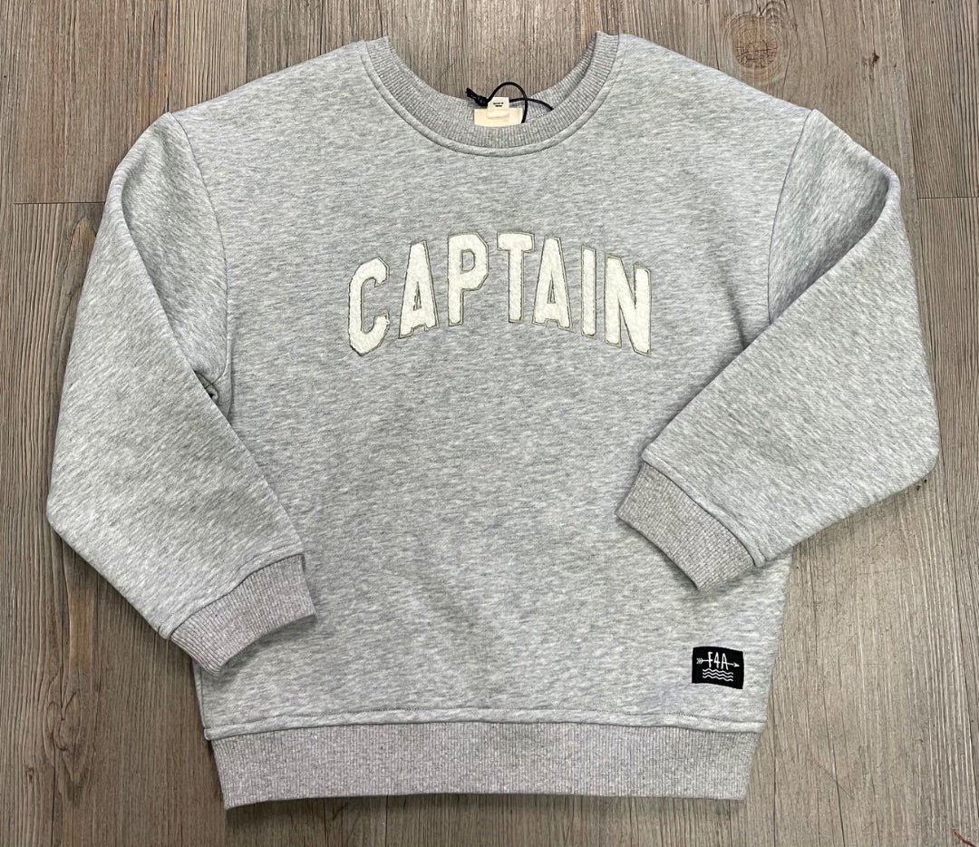 Heather Grey F4A Ryder Captain Sweatshirt, 6-7Y