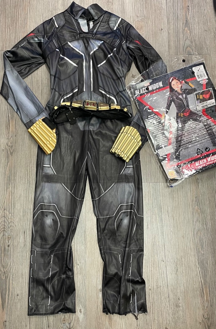 Black, Grey Rubies Black Widow Costume, 4-6Y