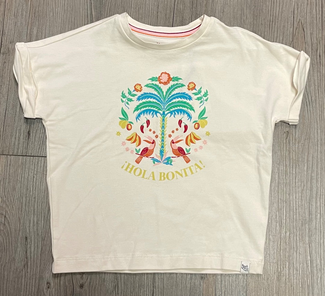 Whisper White Noppies Tee, 4Y