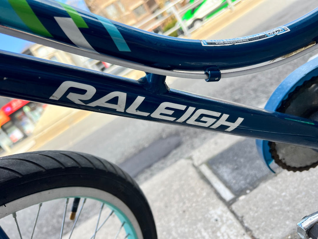 Blue Raleigh Jazzi Bike, 20 Inch