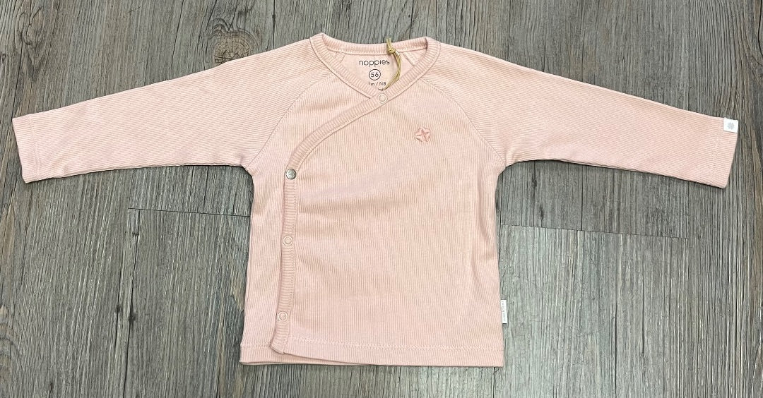 Dustyrose Noppies Long Sleeve Overlap, Newborn