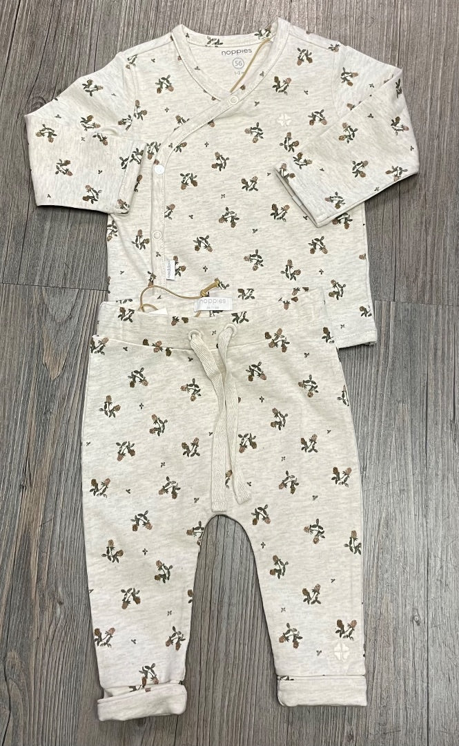 Oatmeal Melange Noppies 2PC Clothing Set, Newborn