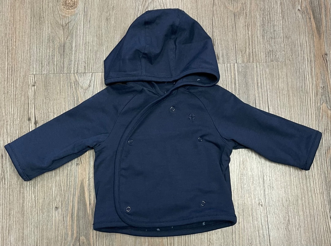 Navy Noppies Indoor Jacket Reversible, Newborn
