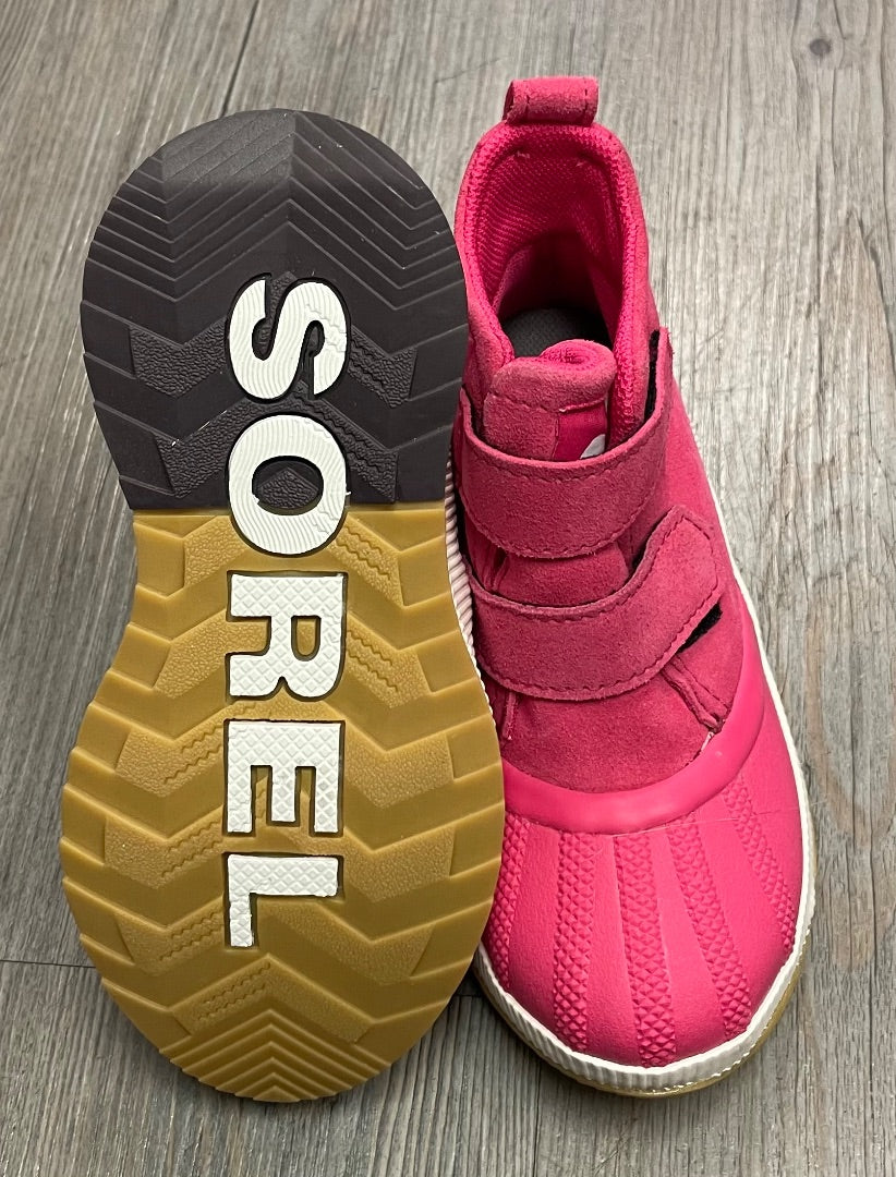 Pink Sorel Suede Winter Boots, 12Y