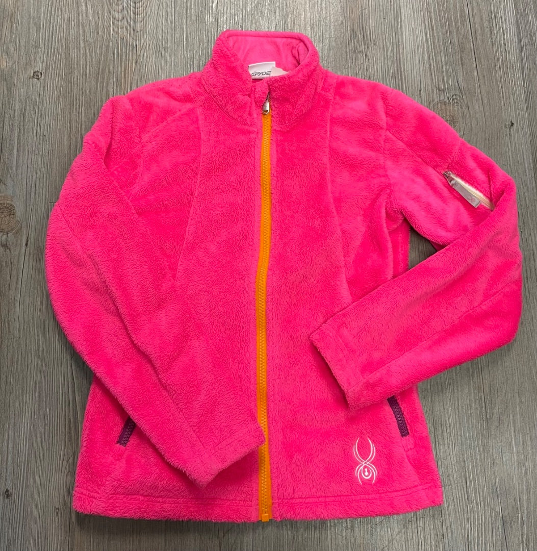 Pink Spyder Fleece Jacket, 10-12Y