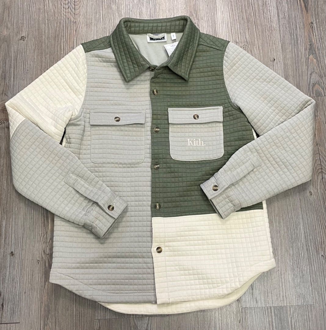 Ivory,Green Kith Shacket, 14-16Y