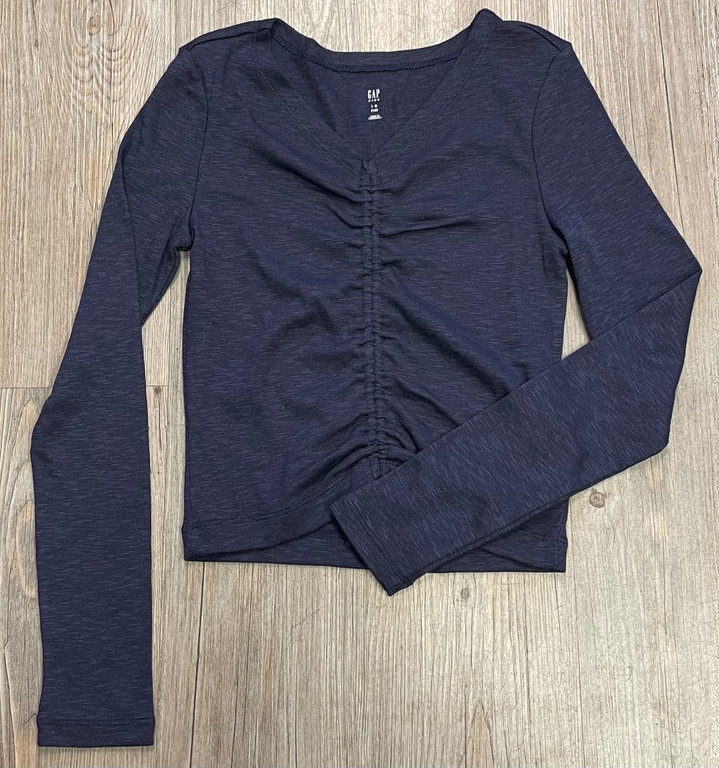 Navy Gap Long Sleeve Top, 10Y