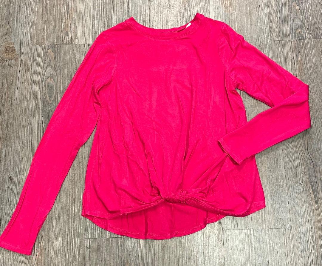 Pink Terez Long Sleeve Top, 12-14Y