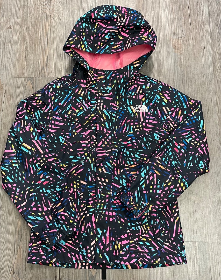 Multi Colour Northface Rain Jacket, 7-8Y