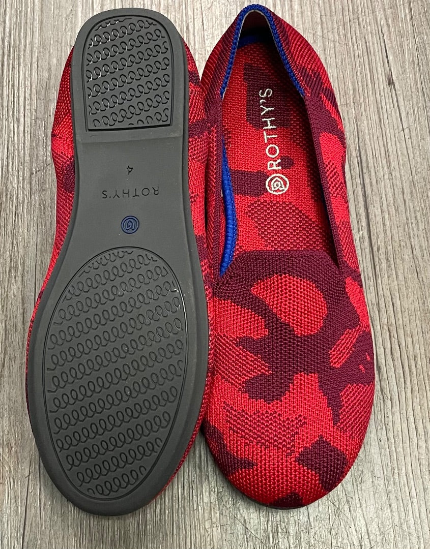 Red Rothys Flat Shoes, 4Y