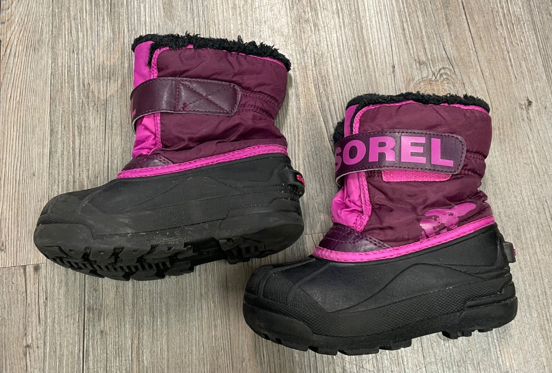 Magenta Sorel Winter Boots, 11Y