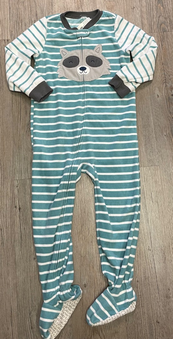 Raccoon Carters PJ Fleece Onesie, 5Y