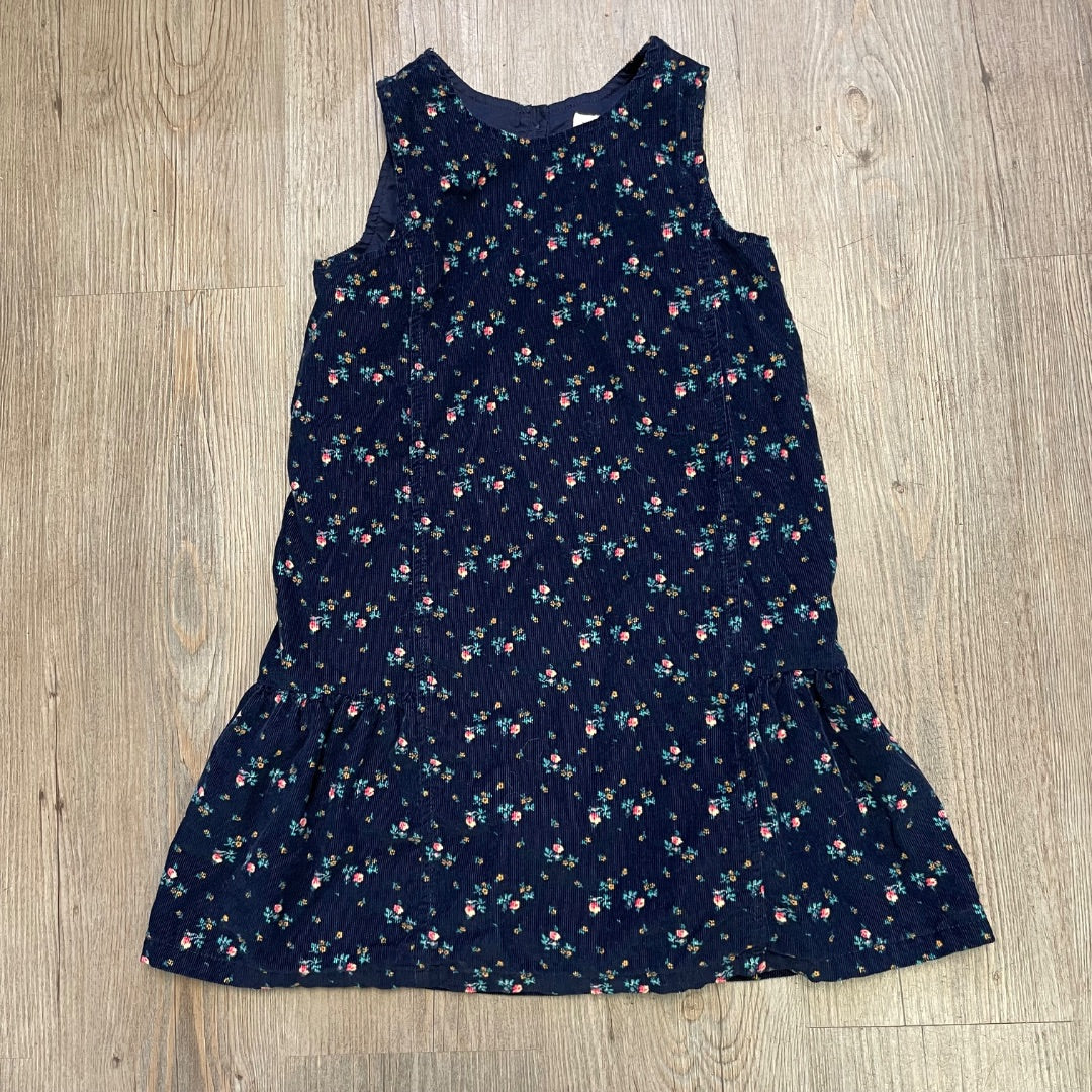 Floral Gap SSL Corduroy Dress, 5Y