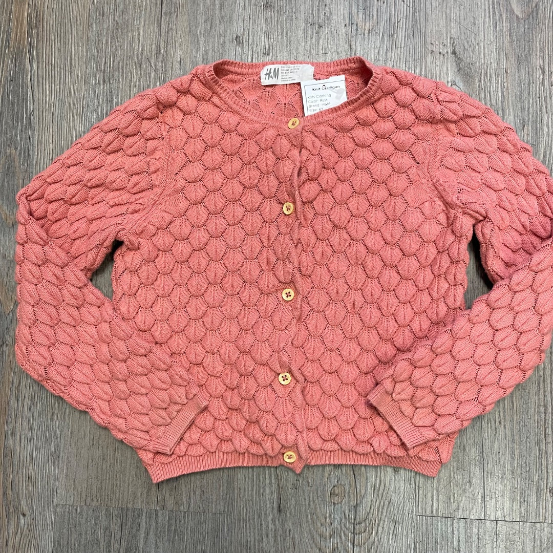 Rust H&M Knit Cardigan, 6Y