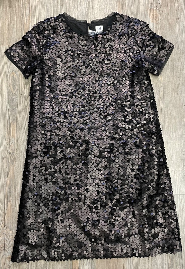Black Gap Sequins Dress, 8-9Y
