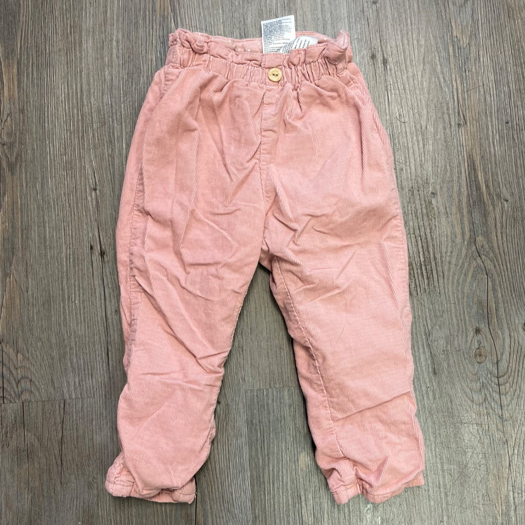 Dustyrose H&M Lined Corduroy Pants, 12-18M