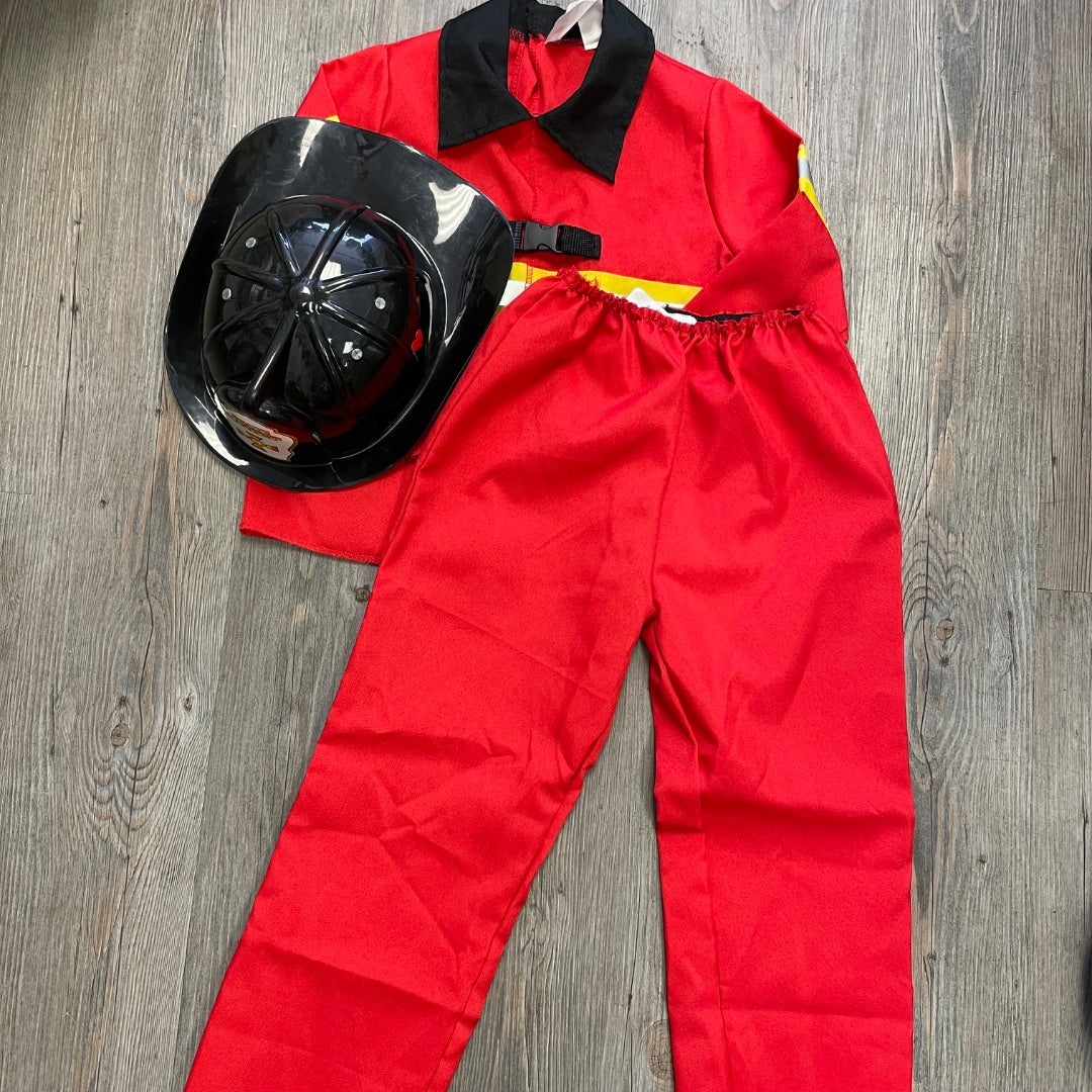 Red Fire Chief Costume, 3-4Y