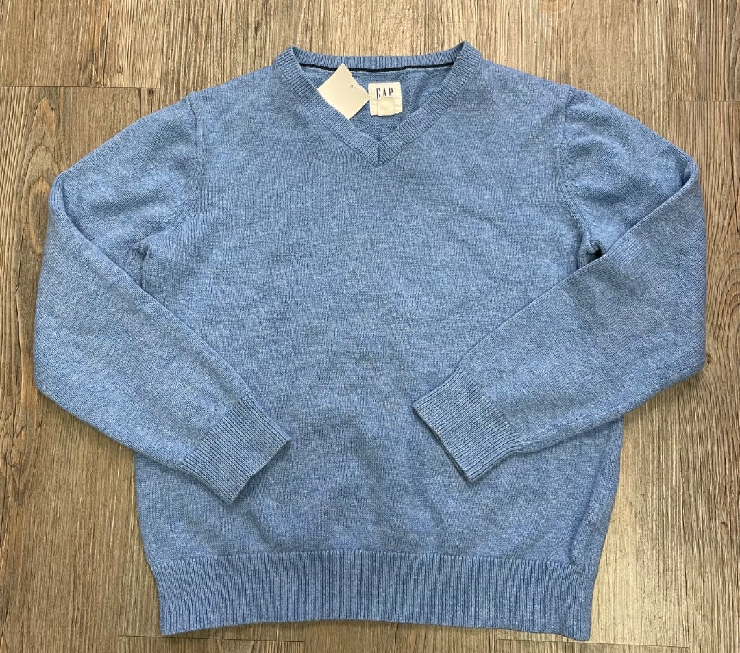 Blue Gap Knit V neck Sweater, 10Y