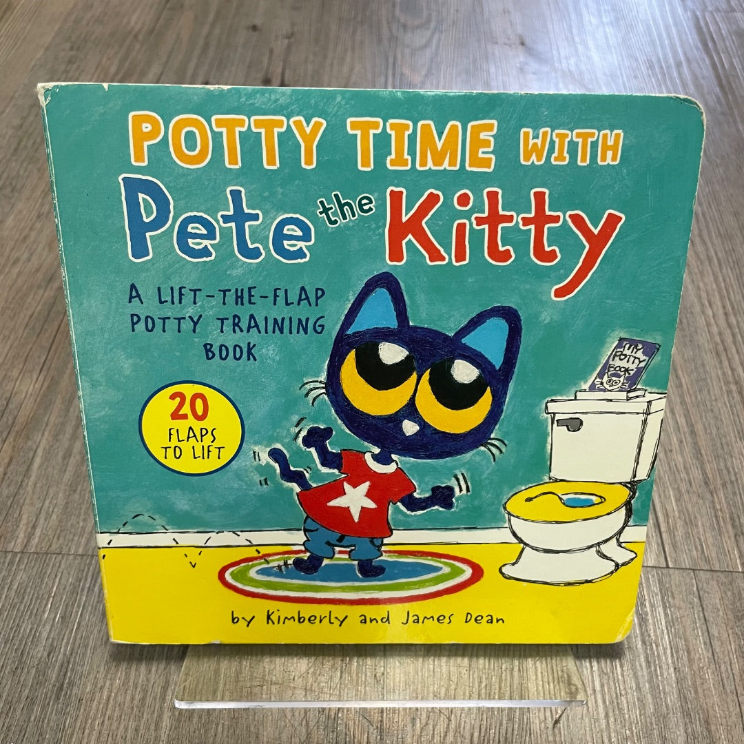 Multi Colour Potty Time With Pete The Kitty, Boardbook