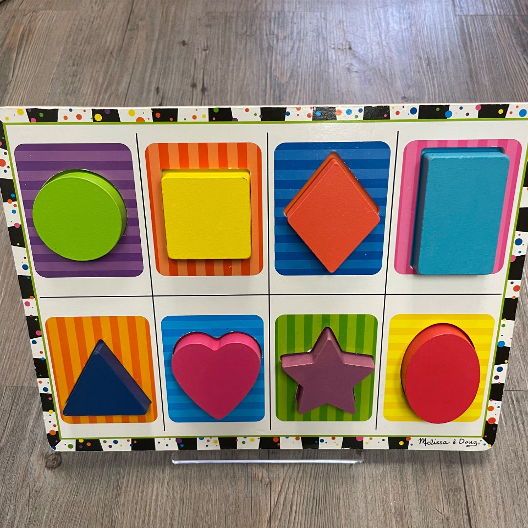 Multi Colour M&D Wooden Chunky Puzzle, Pre-owned