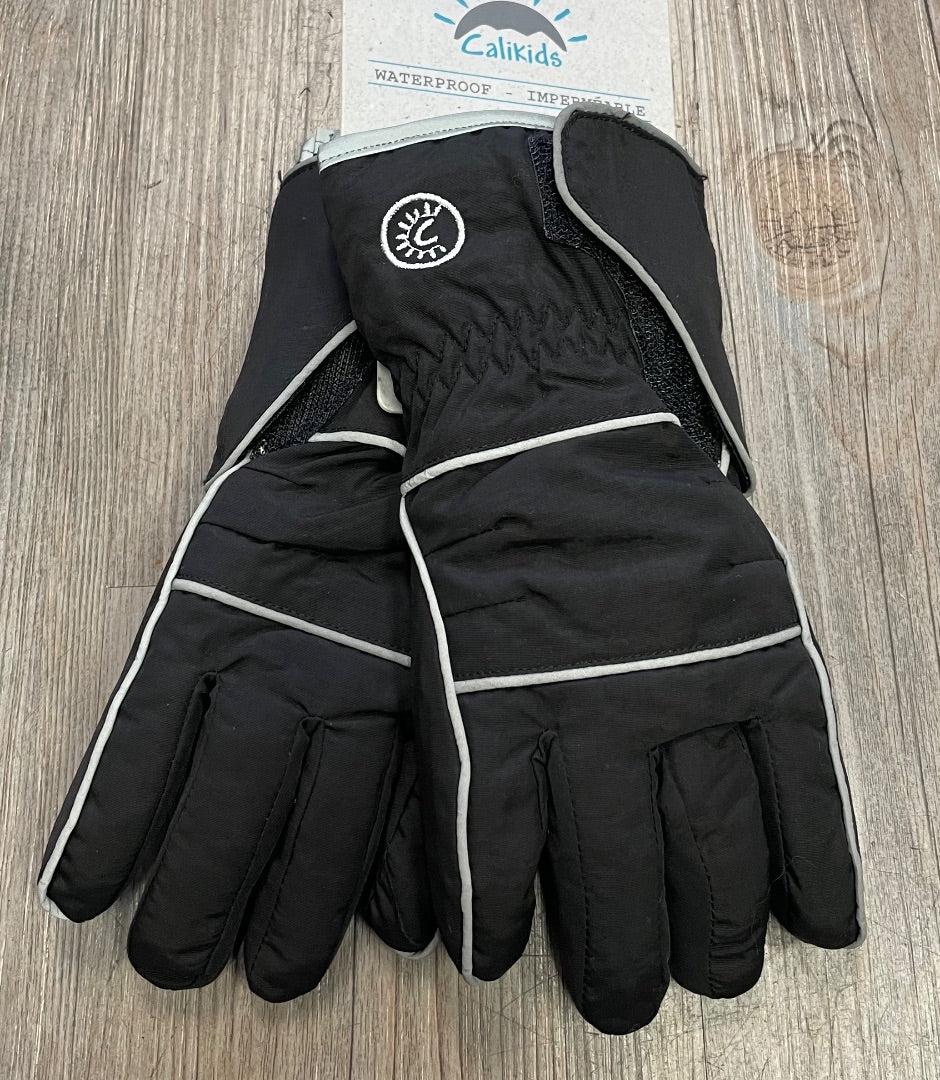 Black CaliKids Waterproof Mitten, 4-6Y