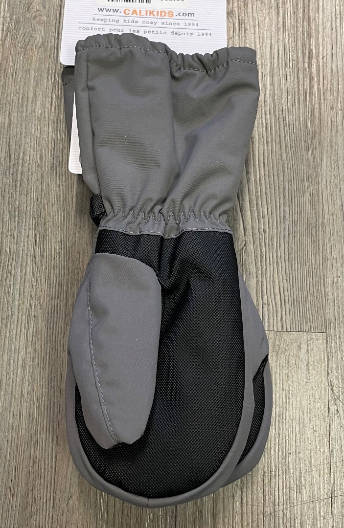 Charcoal CaliKids Waterproof Winter Mittens, 3-5Y