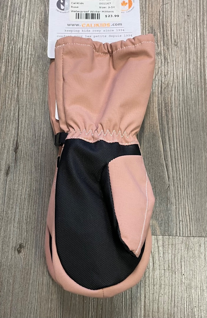 Rose CaliKids Waterproof Winter Mittens, 3-5Y