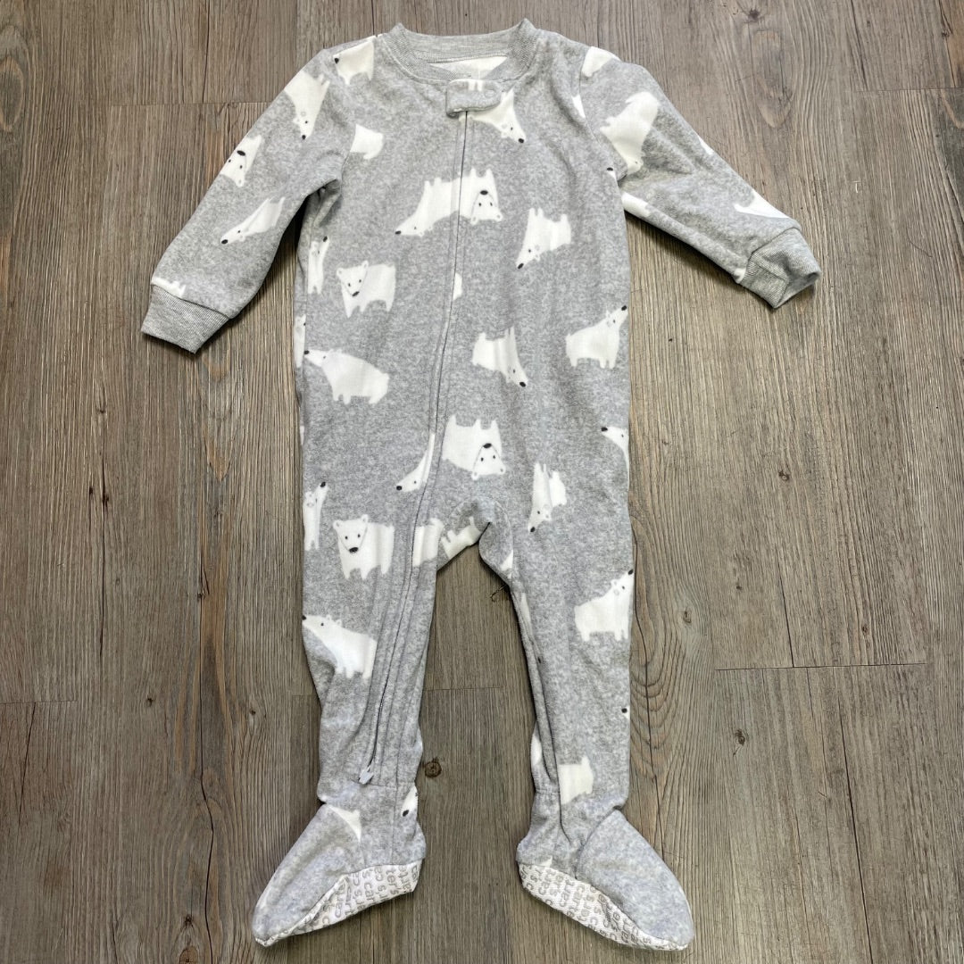 Grey Carters PJ Onesie, 12M