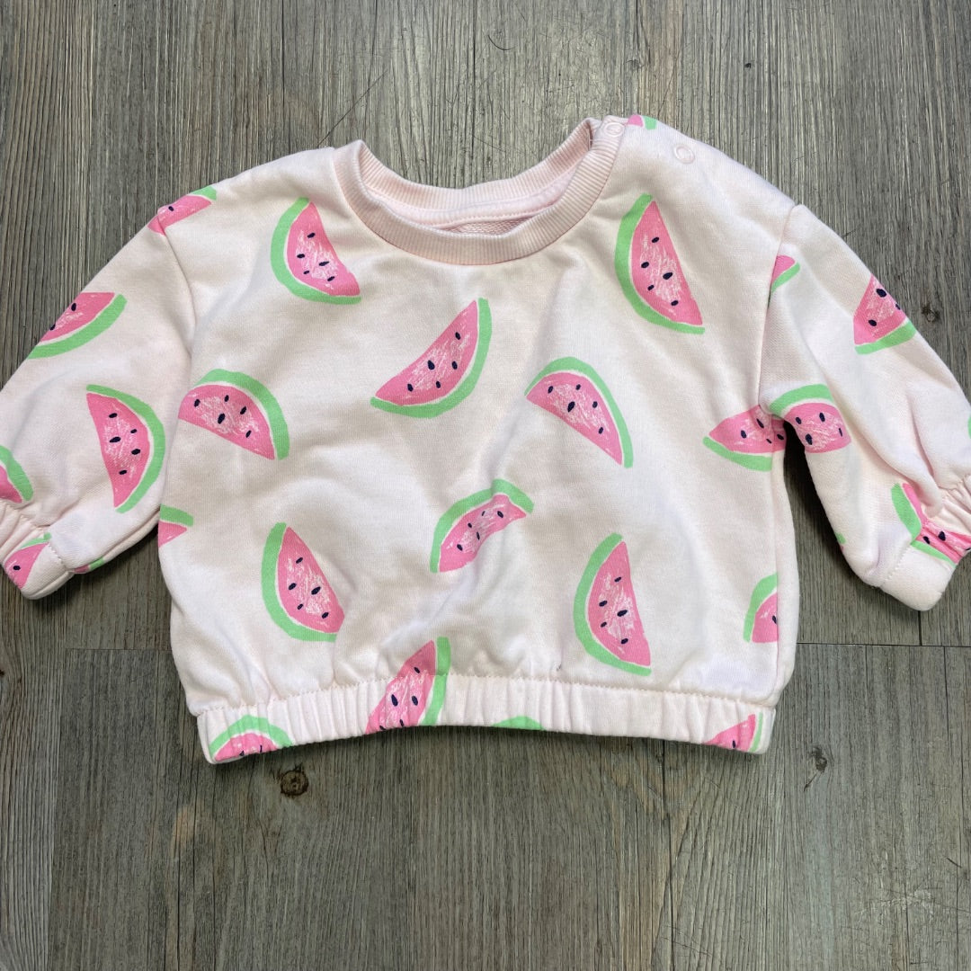 Melon Print Primark Sweatshirt, 0-3M