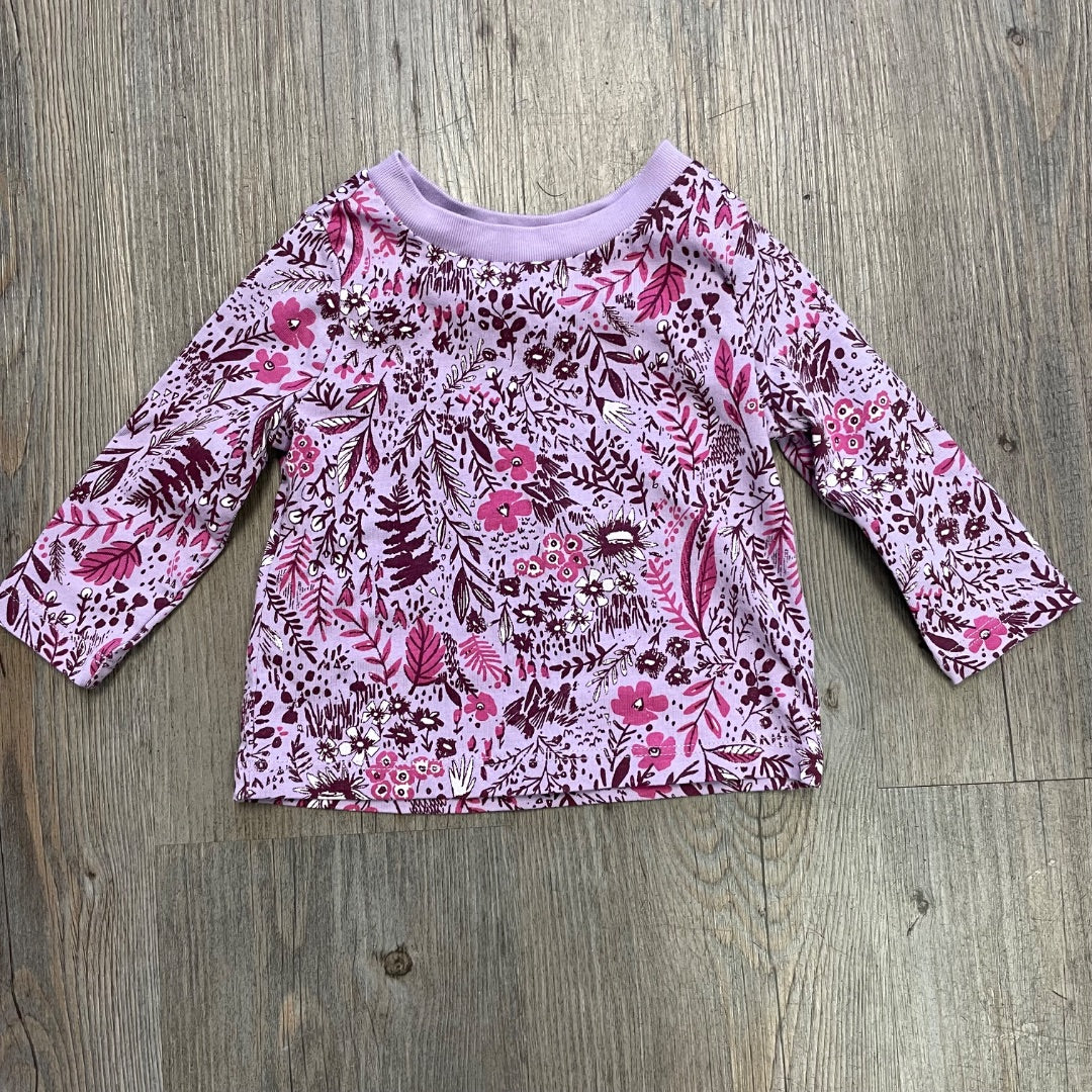 Floral Joe Fresh LS Top, 3-6M