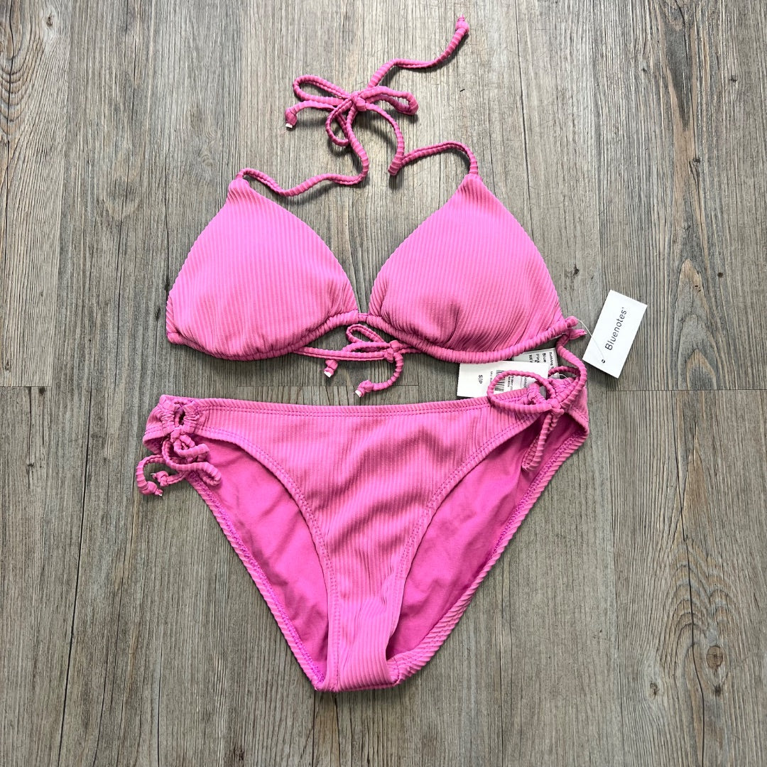 Pink Blue Notes NEW 2PC Bathing Suit, XS