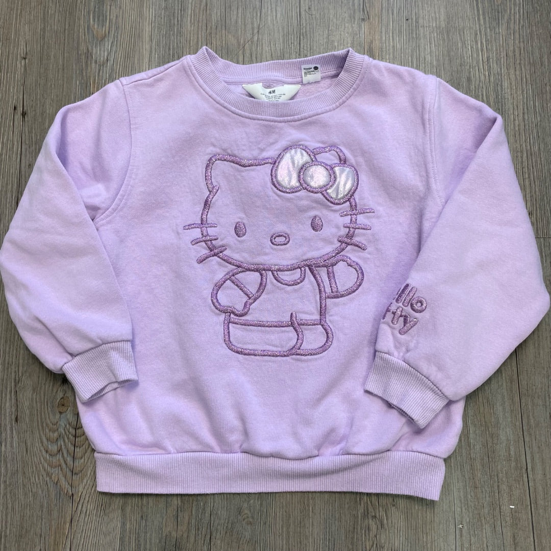 Lavender H&M Sweatshirt Hello Kitty, 6-8Y