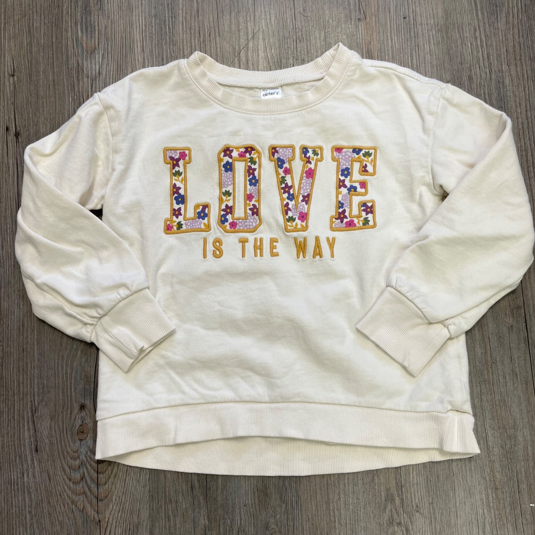 Beige Carters Sweatshirt, 7Y