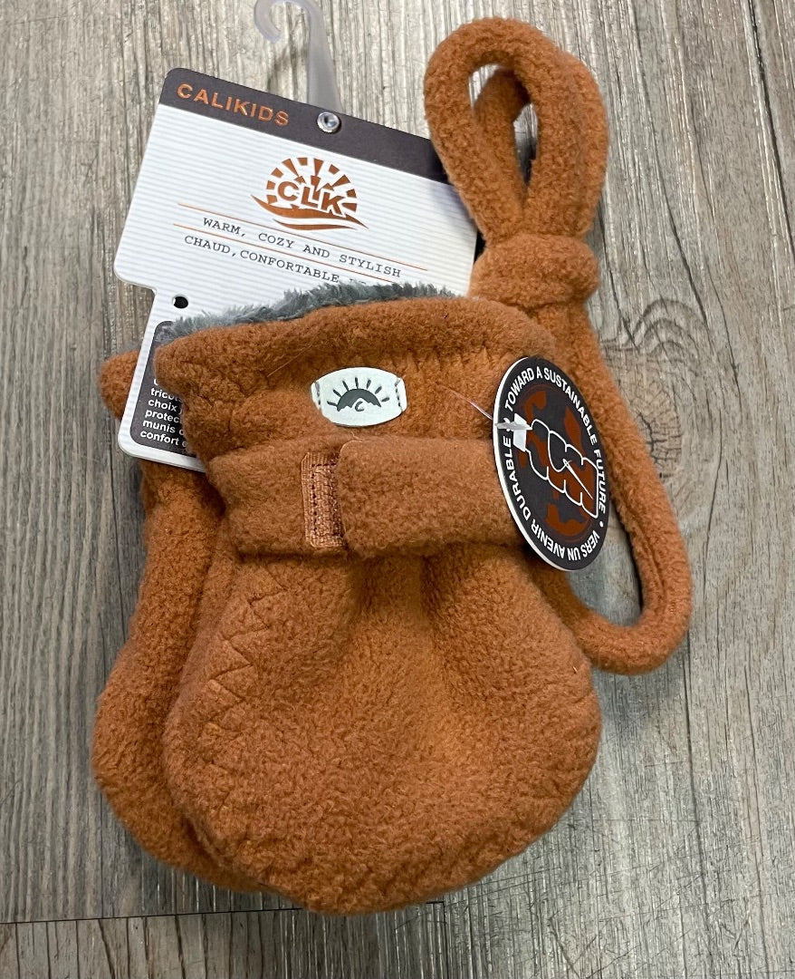 Ginger CaliKids Fleece Mittens, 6-18M