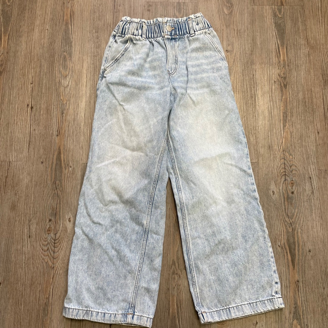 Blue H&M Wide Leg Jeans, 8Y