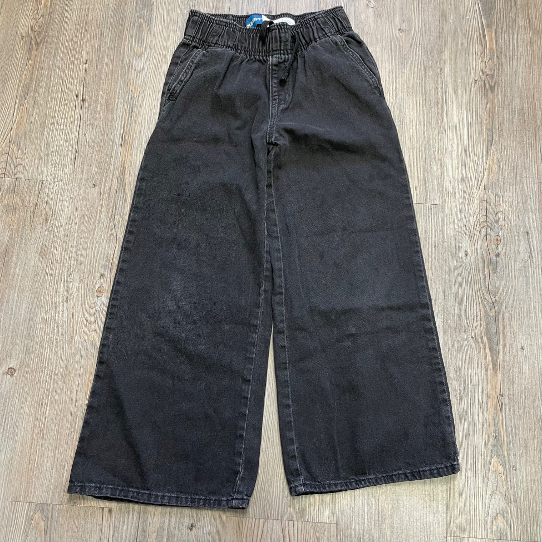 Black Old Navy High Rise Baggy Jeans, 8Y