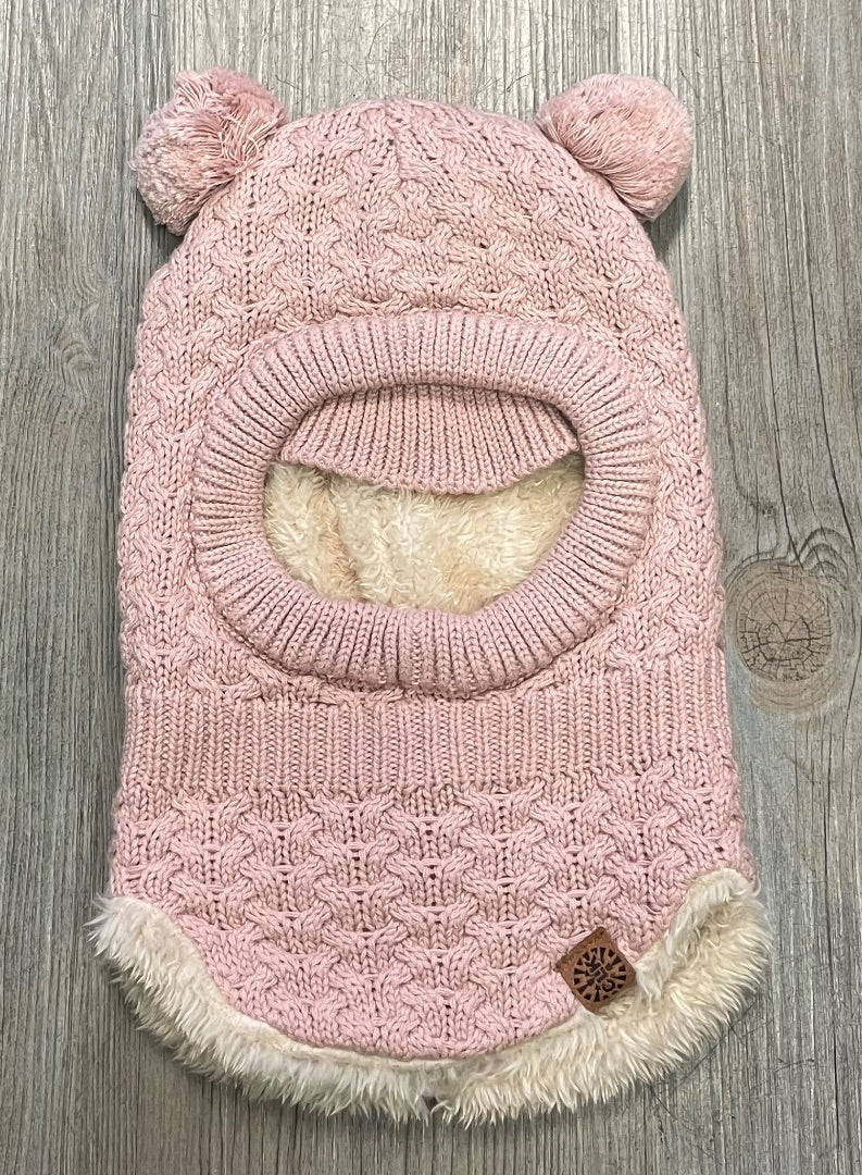 Rose CaliKids Knit Balaclava 100% Cotton, 9-24M