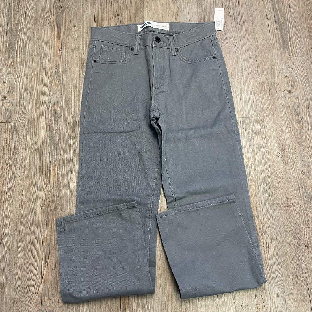 Grey Old Navy New Straight Pants, 12Y