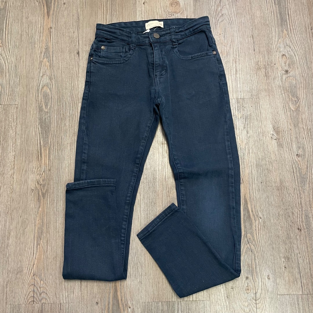 Navy Zara Adjustable Waist JeansNavy, 9Y