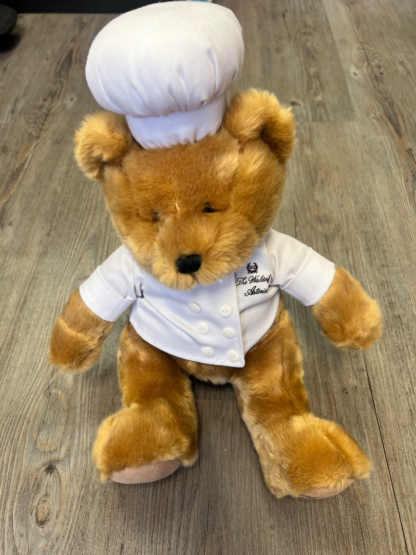Brown Teddy Bear Chef, Pre-owned