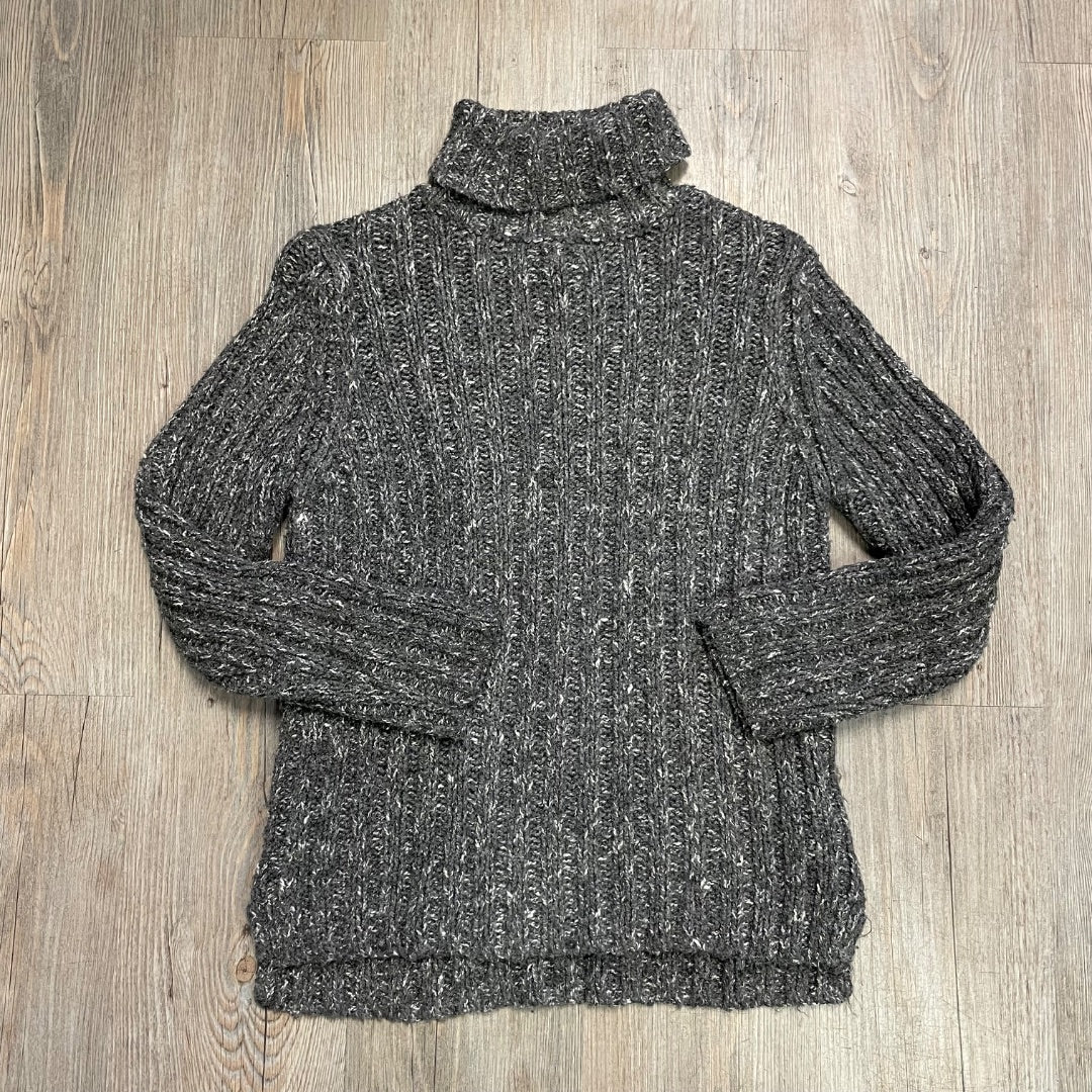 Charcoal Zara Turtleneck Knit Sweater, 8Y